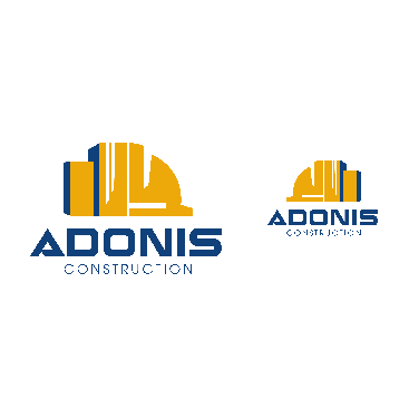 Adonis Construction Logo Tasarımı yarışmasına tasarımcı visual_as_usual tarafından sunulan  tasarım 