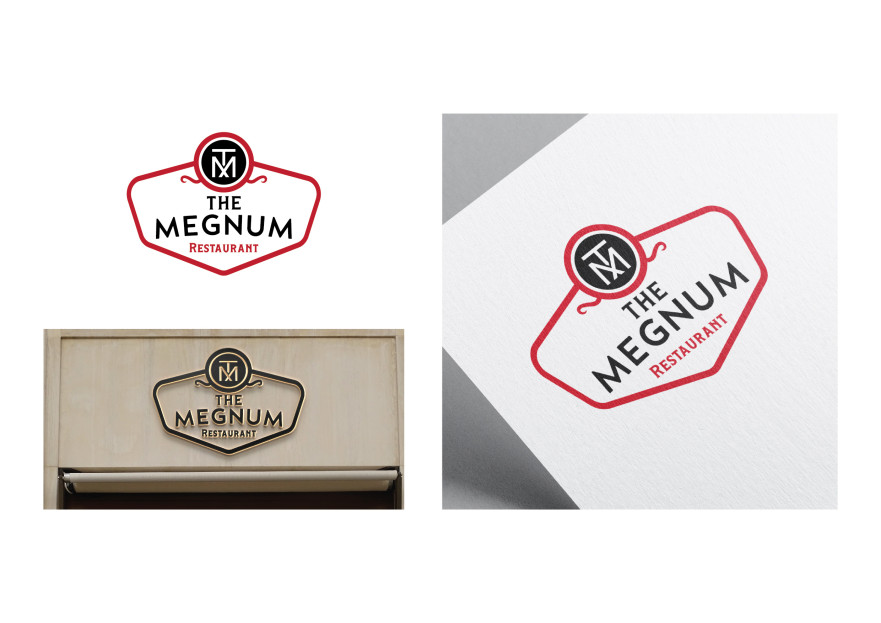 The Megnum Restoranı İçin Logo Tasarım. yarışmasına tasarımcı seydanurblgn tarafından sunulan  tasarım 