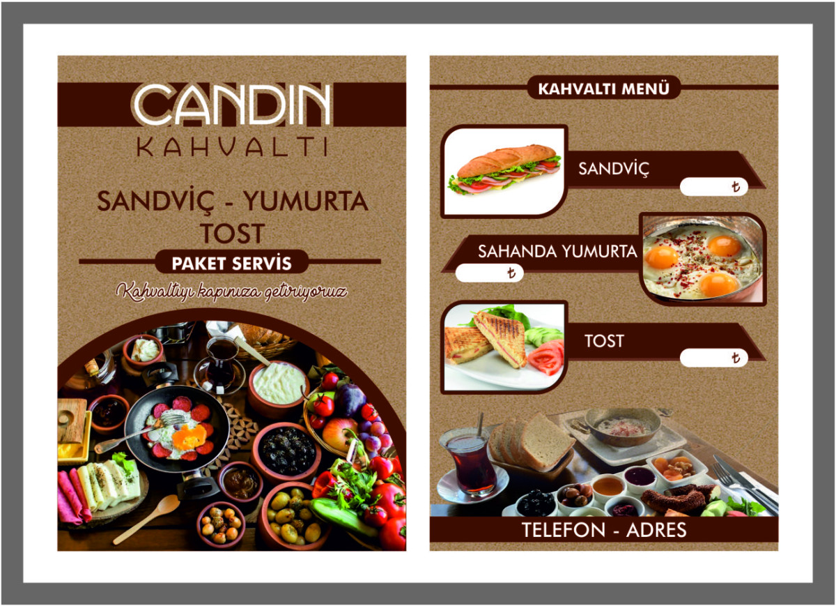 Tasarlayan Nur Design-Yemek Menu Brosur
