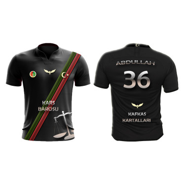 KARS BAROSU FUTBOL TAKIMI FORMA TASARIMI yarışmasına tasarımcı Mübessa tarafından sunulan  tasarım 