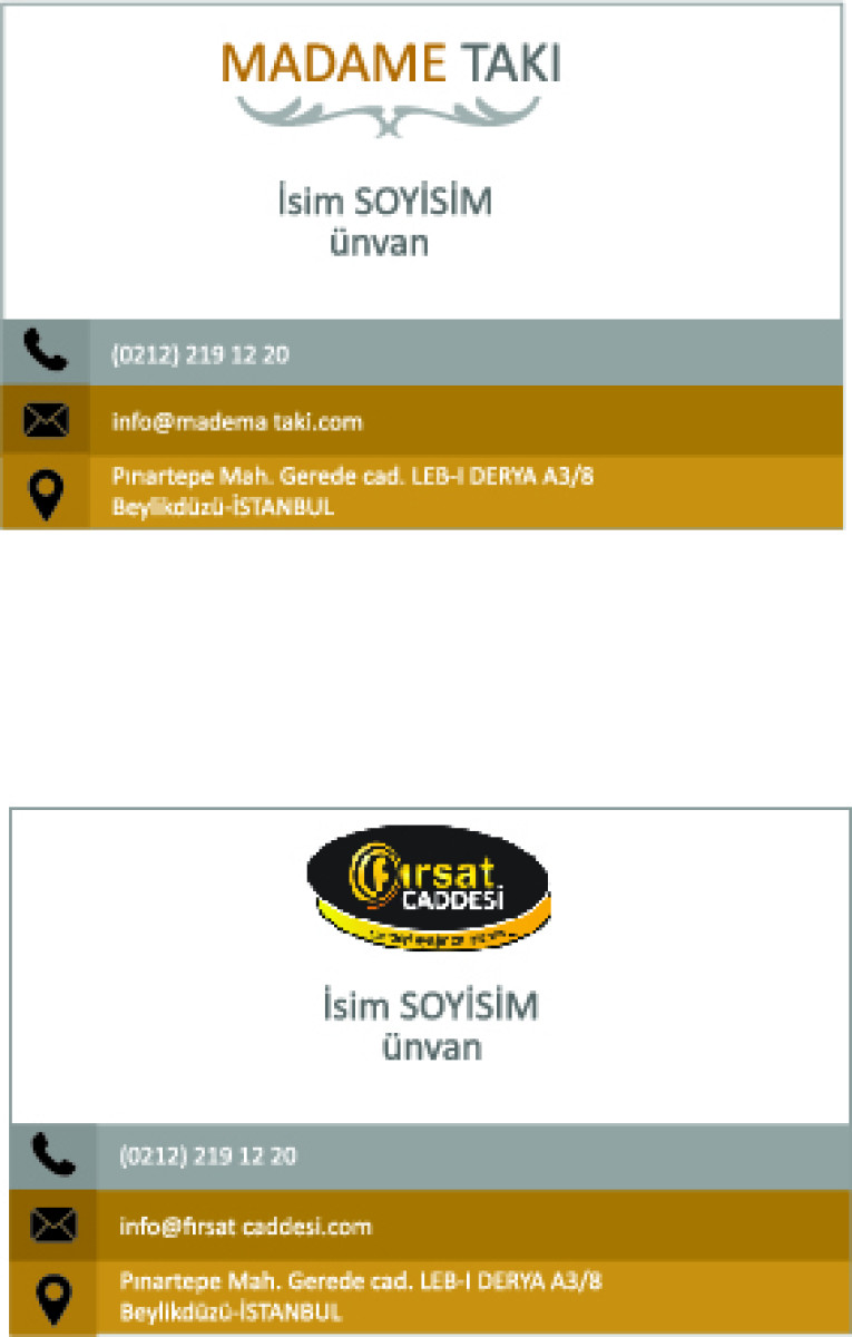 Tasarlayan busra_kara-2 Marka Tek Kartvizit