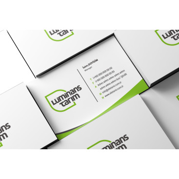 Lüminans Tarım için yeni bir kimlik  yarışmasına tasarımcı RΛPİDO tarafından sunulan  tasarım 