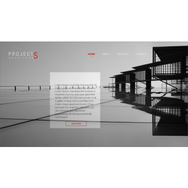 PROJECTS ARCHİTECTS - WEB TASARIM YARIŞ! yarışmasına tasarımcı piyon 〄 tarafından sunulan  tasarım 