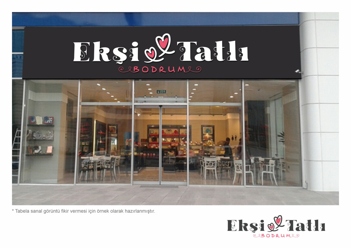 Tasarlayan ASL REKLAM-Ekşi ve tatlı bodrum butik pastane
