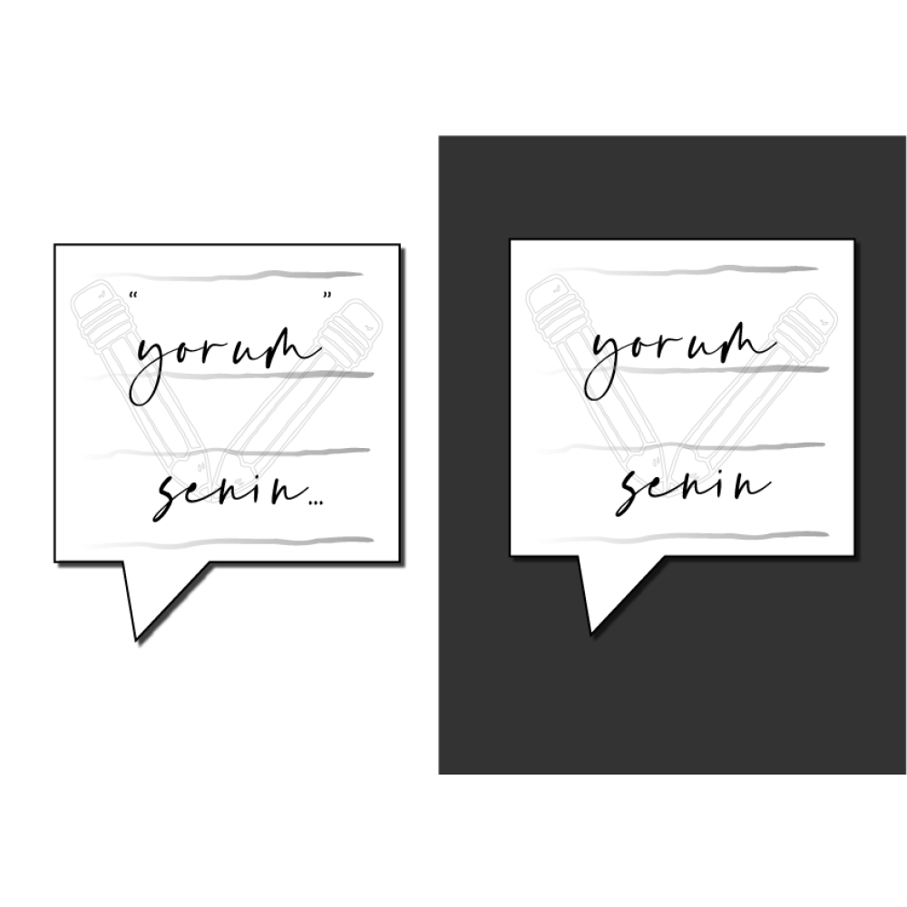 SADE ŞIK VE YARATICI LOGO ARIYORUZ yarışmasına kstasarim tarafından girilen tasarım