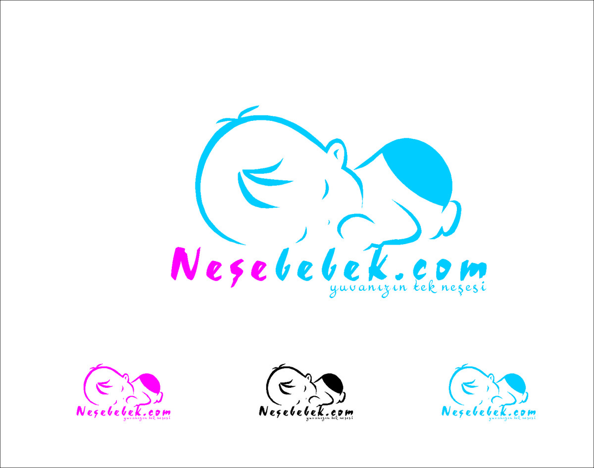 Tasarlayan ardıl-NeşeBebek.com Logo Tasarımı 355x100 px