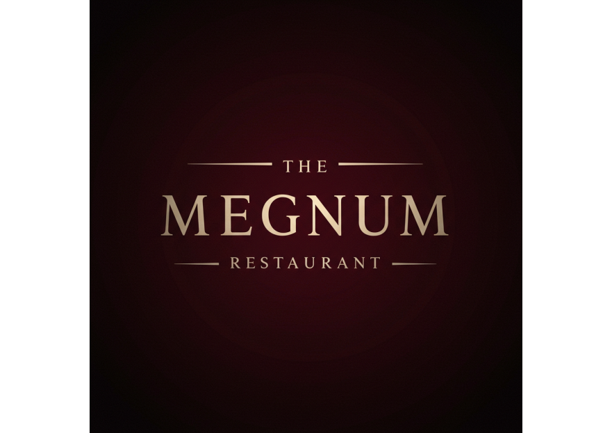 The Megnum Restoranı İçin Logo Tasarım. yarışmasına tasarımcı Freelancetasarim tarafından sunulan  tasarım 