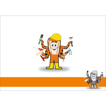 yapı market için maskot yarışmasına tasarımcı RΛPİDO tarafından sunulan  tasarım 