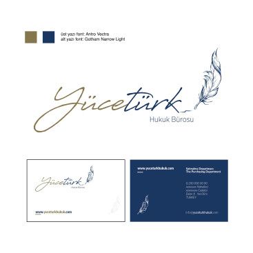 avukatlık ofisine logo ve kart tasarlama yarışmasına tasarımcı fadime_dark tarafından sunulan  tasarım 