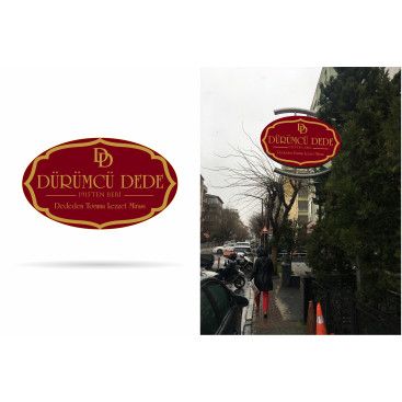 Sade ve klas bir tabela  yarışmasına tasarımcı omerardicli tarafından sunulan  tasarım 