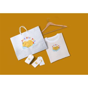 Bebek ve çocuk urunleri satan bir marka  yarışmasına tasarımcı ezgtr tarafından sunulan  tasarım 