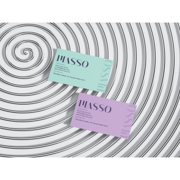 ''LİLASSO'' MARKASI İÇİN LOGO-KARTVİZİT yarışmasına tasarımcı Nesmİrmk tarafından sunulan  tasarım