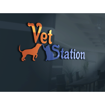 VET STATION VETERİNER KLİNİĞİ   LOGO  yarışmasına tasarımcı muratrasul46 tarafından sunulan  tasarım 