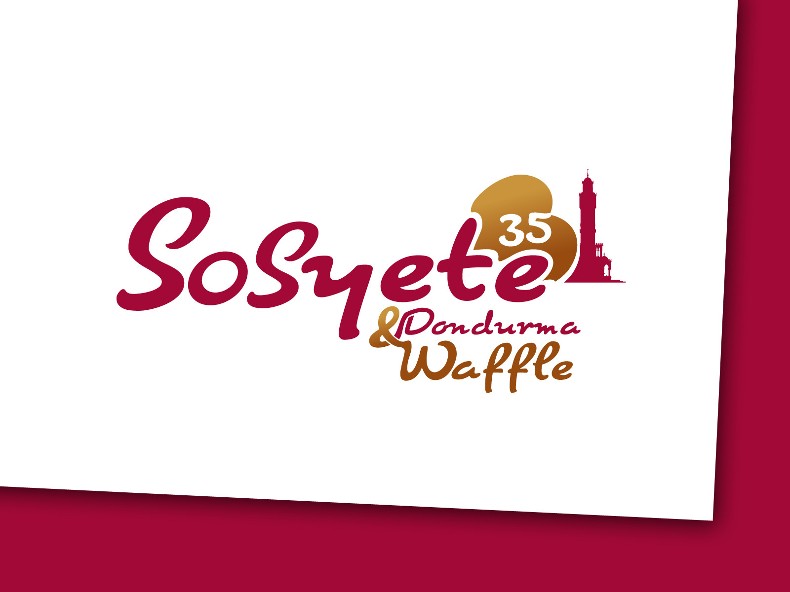 Tasarlayan grfkismail-waffle&dondurma cafe için logo 
