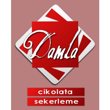 DAMLA Çikolata ve Şekerleme logo tasarım yarışmasına tasarımcı ybhandere tarafından sunulan  tasarım 