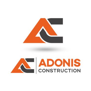 Adonis Construction Logo Tasarımı yarışmasına tasarımcı Ersin Esra tarafından sunulan  tasarım 