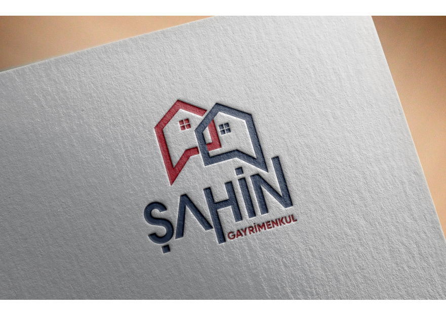 Şahin Gayrimenkul Logo + Kurumsal Kimlik yarışmasına tasarımcı GCLONR tarafından sunulan  tasarım 
