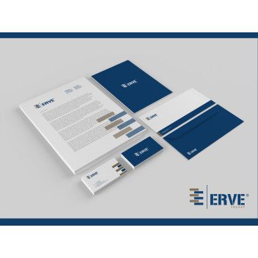 ERVE İnşaat İçin Logo+KurumsalKimlik yarışmasına tasarımcı yeliztasarım tarafından sunulan  tasarım 