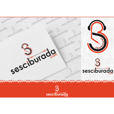 Sesciburada E-Ticaret sistemiz için logo yarışmasına tasarımcı GÖKBÖRÜ tarafından sunulan  tasarım 