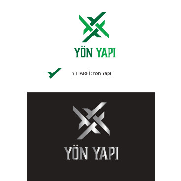 YÖN YAPI İNŞAAT ŞİRKETİMİZ LOGO TASARIMI yarışmasına tasarımcı myben design tarafından sunulan  tasarım 