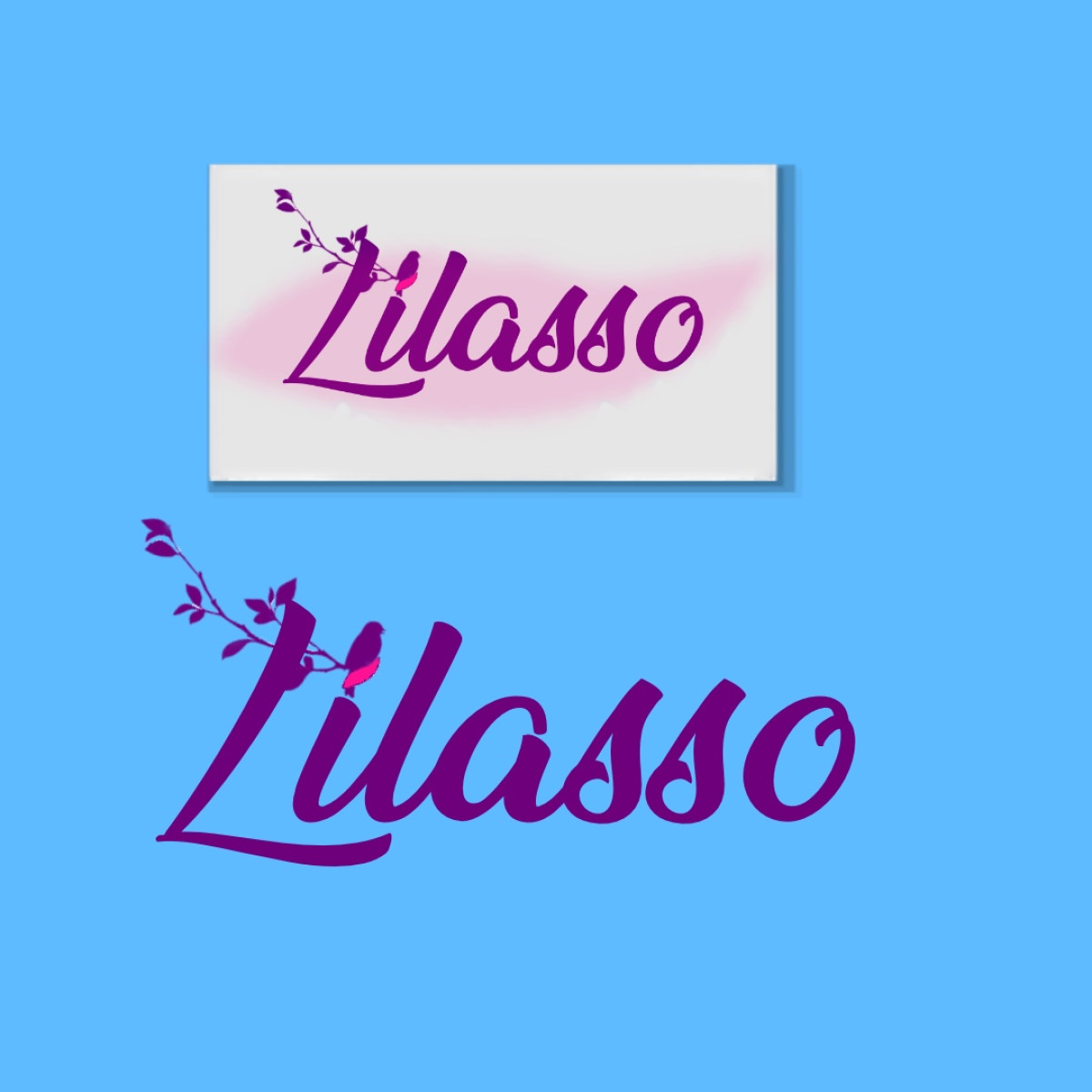 Tasarlayan muka production-''LİLASSO'' MARKASI İÇİN LOGO-KARTVİZİT