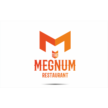 The Megnum Restoranı İçin Logo Tasarım. yarışmasına tasarımcı ErcanH tarafından sunulan  tasarım 