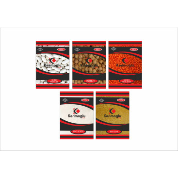 Kerimoğlu Bakliyat Ambalaj Tasarımı yarışmasına tasarımcı Sedat Muti tarafından sunulan  tasarım 