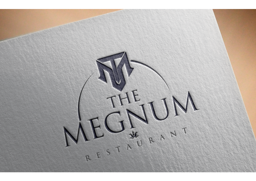 The Megnum Restoranı İçin Logo Tasarım. yarışmasına tasarımcı GCLONR tarafından sunulan  tasarım 