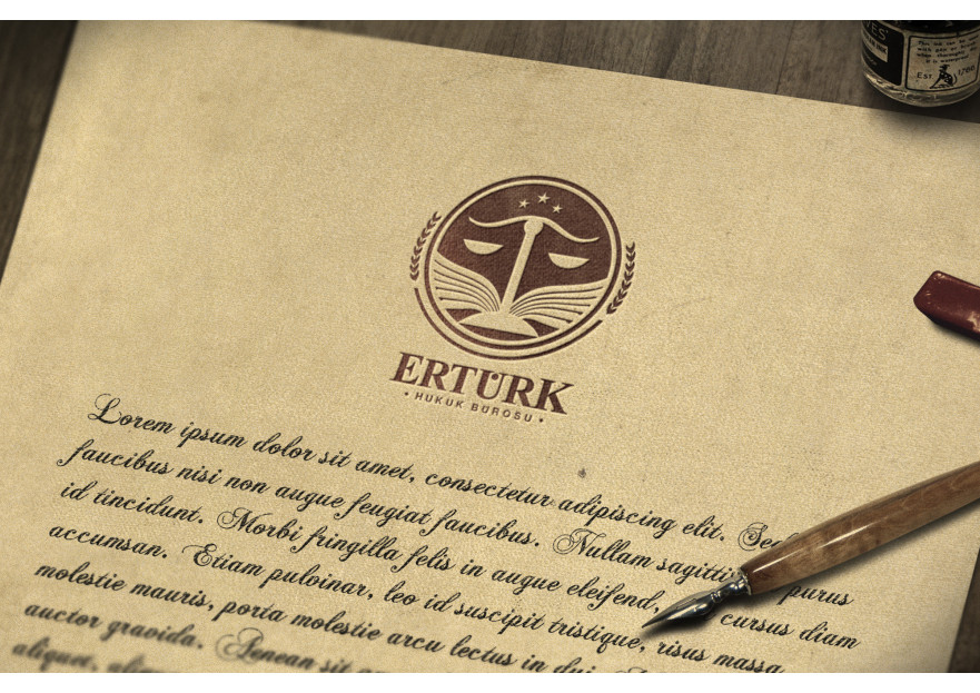 Hukuk bürosuna özel bir tasarım yarışmasına tasarımcı SantaCrea tarafından sunulan  tasarım 