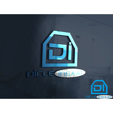 DİCLE İNŞAATA LOGO TASARIMI yarışmasına tasarımcı WIWORKS™ tarafından sunulan  tasarım 
