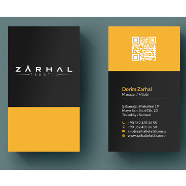 Zarhal Tekstil Kartvizit Tasarım Yarışma yarışmasına tasarımcı croxart tarafından sunulan  tasarım 