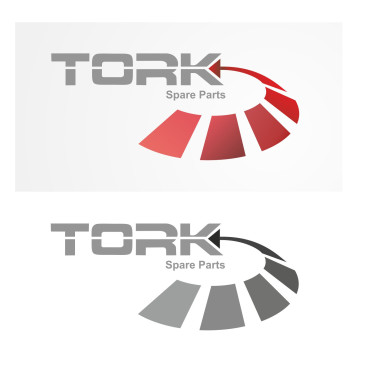 Otomotiv yedek parça logo tasarımı yarışmasına tasarımcı barpek tarafından sunulan  tasarım 