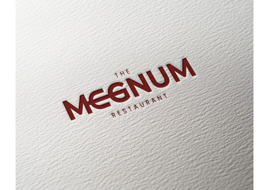 The Megnum Restoranı İçin Logo Tasarım. yarışmasına tasarımcı pinkselldesign tarafından sunulan  tasarım 