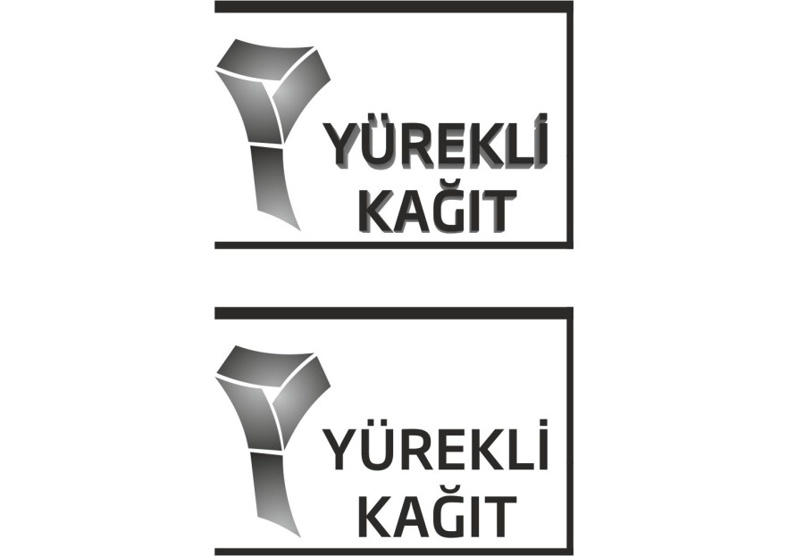 Yürekli Kağıt Yeni Logosunu Arıyor. yarışmasına tasarımcı Mudi tarafından sunulan  tasarım 