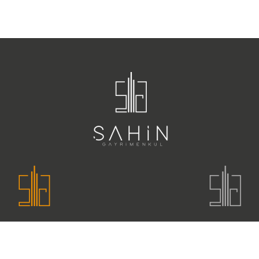 Şahin Gayrimenkul Logo + Kurumsal Kimlik yarışmasına tasarımcı Gizem SC tarafından sunulan  tasarım 