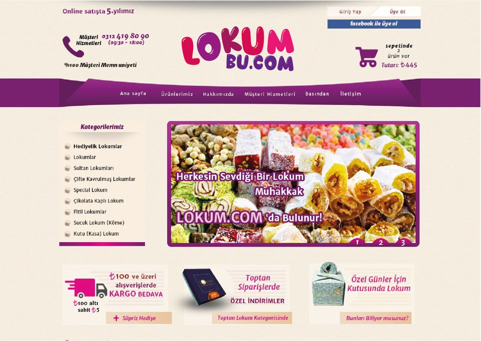 Tasarlayan DD Sanat™-Lokumun yeni merkezi LokumBu.com'a Logo