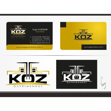 Gayrimenkul Firmamız İçin Logo Tasarım yarışmasına tasarımcı volkanKocaman tarafından sunulan  tasarım 