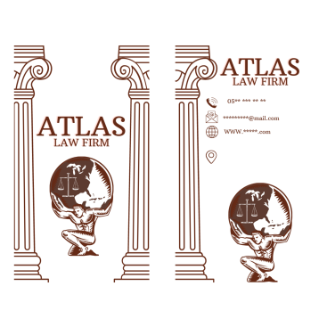 Hukuk bürom için logo ve kartvizit yarışmasına tasarımcı beydemir tarafından sunulan  tasarım 