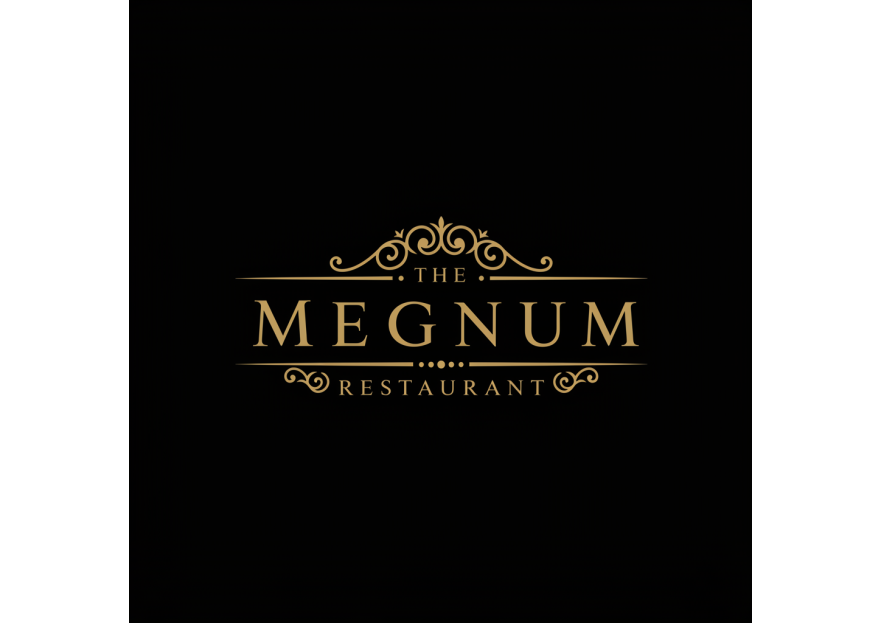 The Megnum Restoranı İçin Logo Tasarım. yarışmasına tasarımcı Freelancetasarim tarafından sunulan  tasarım 