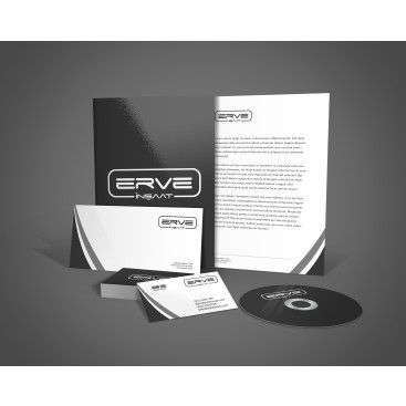 ERVE İnşaat İçin Logo+KurumsalKimlik yarışmasına tasarımcı designburak tarafından sunulan  tasarım 