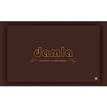 DAMLA Çikolata ve Şekerleme logo tasarım yarışmasına tasarımcı BAKU tarafından sunulan  tasarım 