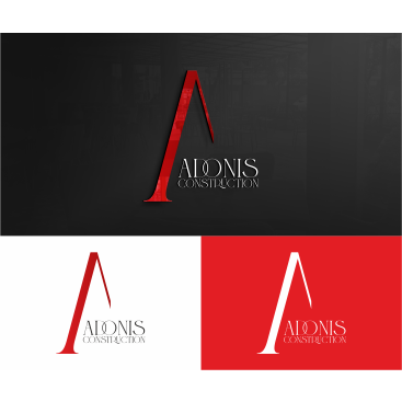 Adonis Construction Logo Tasarımı yarışmasına tasarımcı Volkan Güncü tarafından sunulan  tasarım 