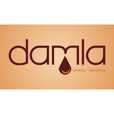 DAMLA Çikolata ve Şekerleme logo tasarım yarışmasına tasarımcı Esraya tarafından sunulan  tasarım 