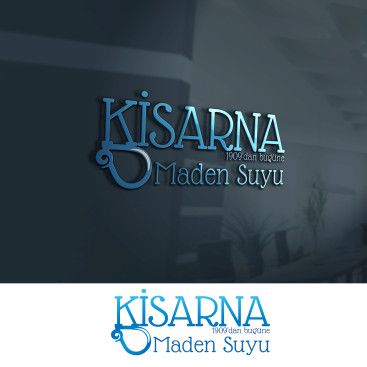 kisarna maden suyu için logo çalışması yarışmasına tasarımcı Tugceska tarafından sunulan  tasarım 