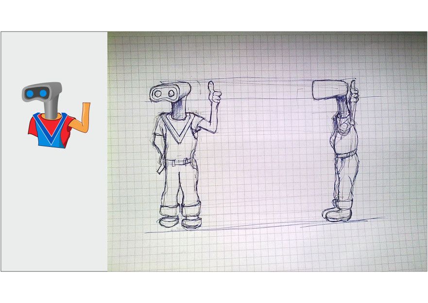 Vector Maskot Yarışması yarışmasına tasarımcı grfkismail tarafından sunulan  tasarım 