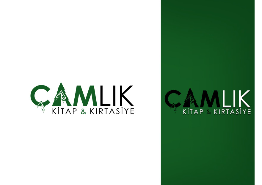 ÇAMLIK KİTAP-KIRTASİYE İÇİN LOGO TASARIM yarışmasına tasarımcı grfkismail tarafından sunulan  tasarım 