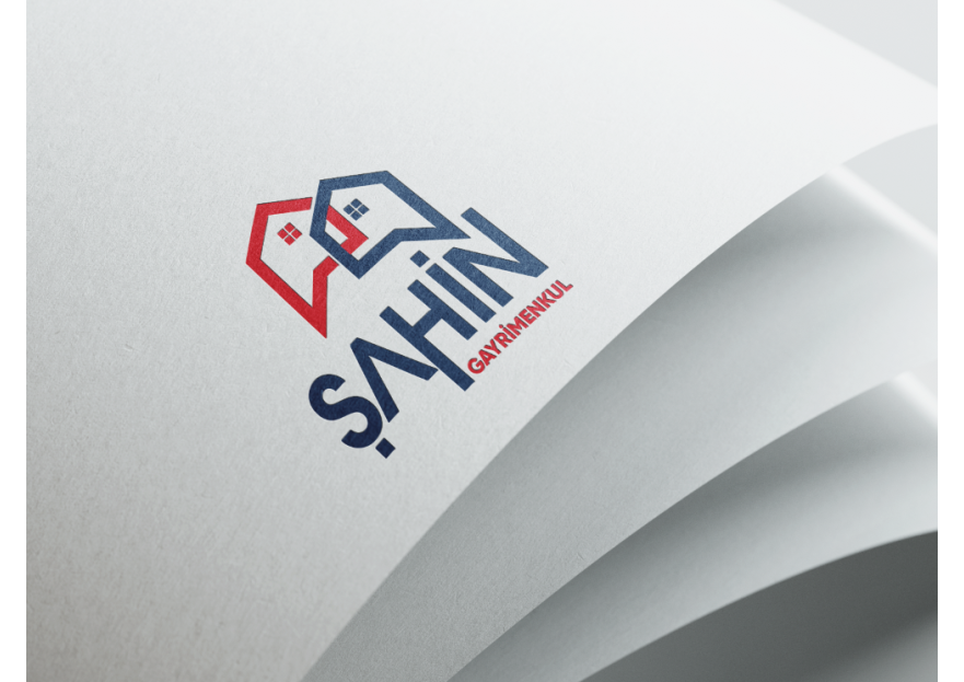 Şahin Gayrimenkul Logo + Kurumsal Kimlik yarışmasına tasarımcı GCLONR tarafından sunulan  tasarım 