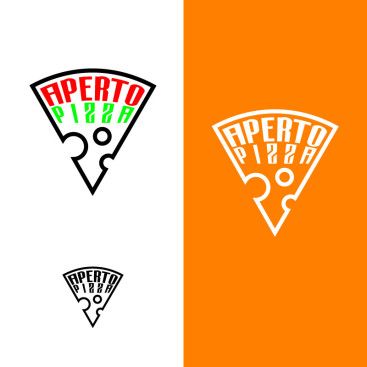 APERTO PİZZA LOGOSUNU ARIYOR yarışmasına tasarımcı erart design tarafından sunulan  tasarım 