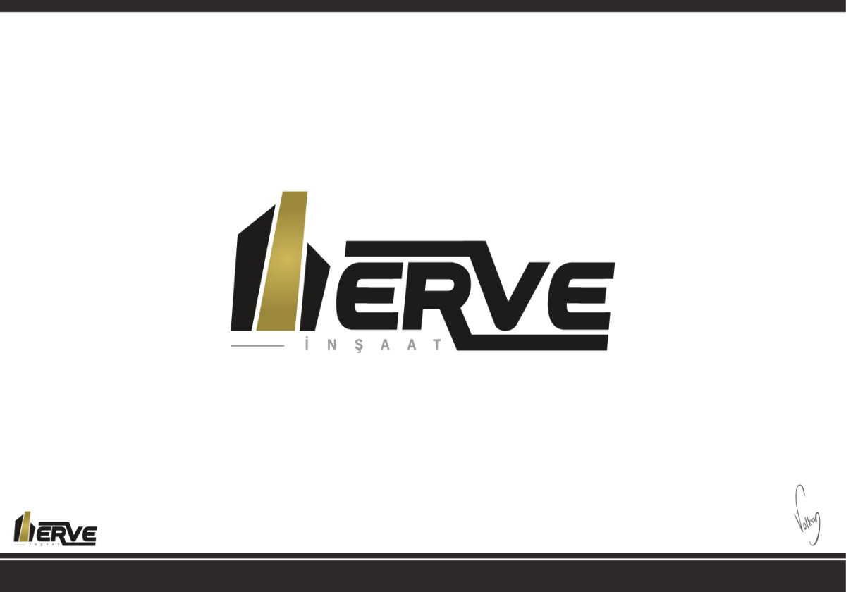 Tasarlayan volkanKocaman-ERVE İnşaat İçin Logo+KurumsalKimlik