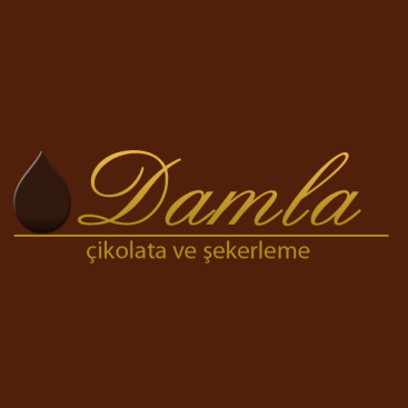DAMLA Çikolata ve Şekerleme logo tasarım yarışmasına tasarımcı dogrusoy tarafından sunulan  tasarım 